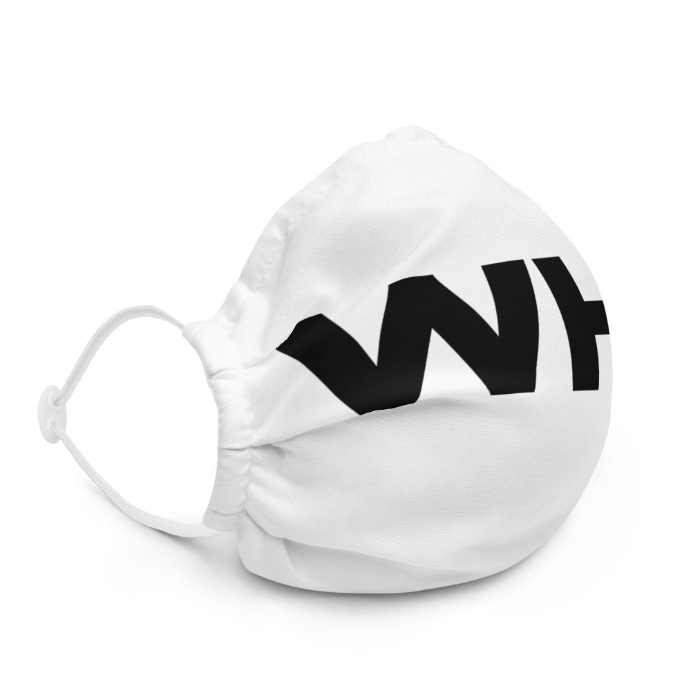 WEH0DL WHO Bitcoin Facemask – WHITE – FRONT GRAPHIC – SECOND VIEW 3