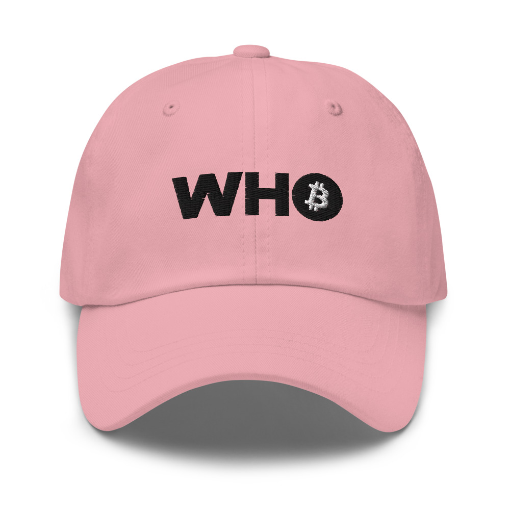 WEH0DL WHO Classic Crypto Cap – PINK AND BLACK 1
