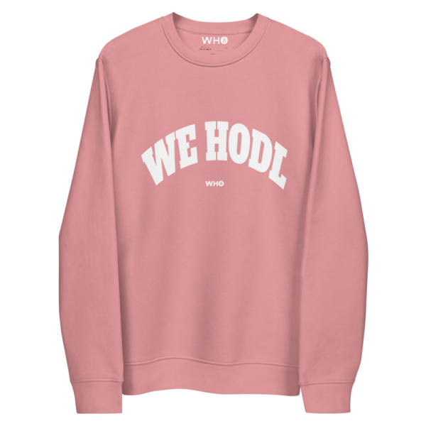 O unisex eco sweatshirt canyon pink front 61cb758b16d82.jpg