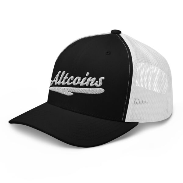 WEH0DL Altcoins Trucker Cap – BLACK AND WHITE 2 1