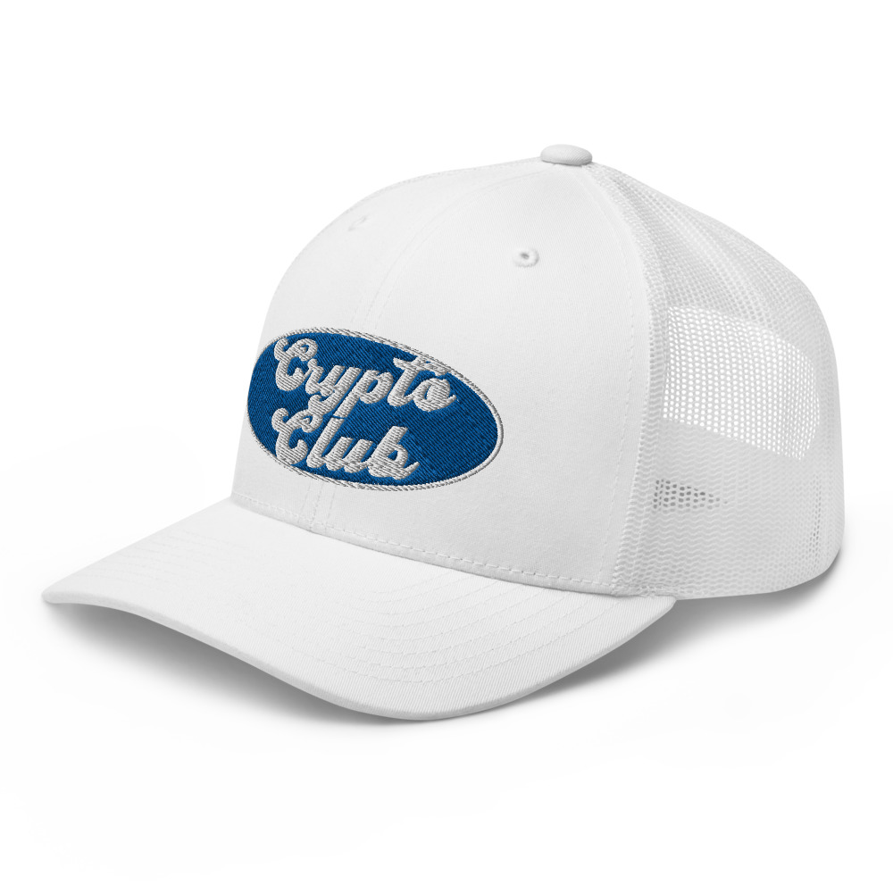 WEH0DL Crypto Club Trucker Cap – WHITE 2 1