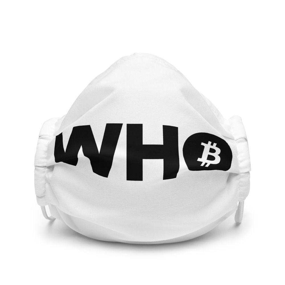 WEH0DL WHO Bitcoin Facemask  €24.95